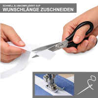 Klettband Set zum Nähen in weiß, 50 mm x 3 m Flausch & Hakenband