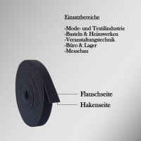 Klettband I Back to Back  I 100 mm  x 4 m I in schwarz