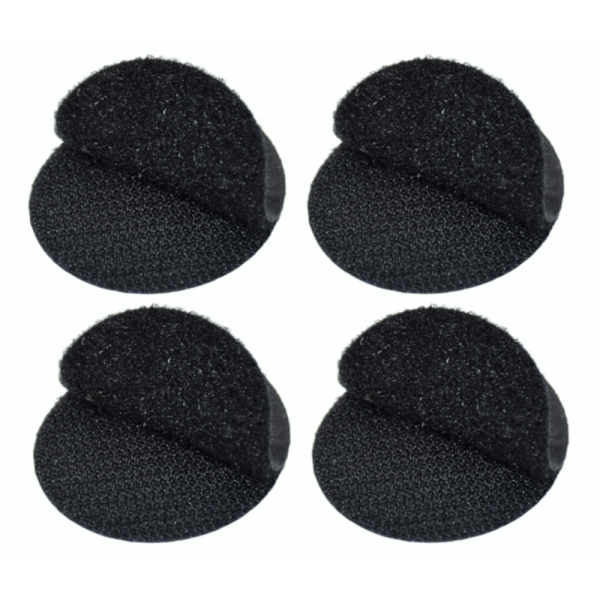 Klettpunkte extra stark selbstklebend in schwarz weiß Flausch Haken I Klettband