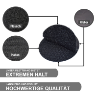 Klettpunkte extra stark selbstklebend in schwarz...