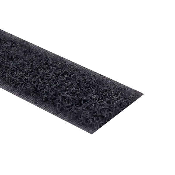 Klettband Flausch zum Nähen in schwarz, 100mm x 6m