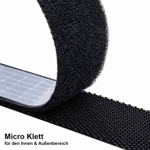 Klettband selbstklebend Extra stark Außenbereich UV- Hitzebeständig Größe wählb