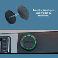 Halterung kompatibel für OOONO NO2 CO-Driver anbringbar mit Klebepad, magnetisch Haltend