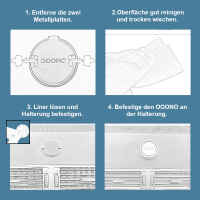 Halterung kompatibel für OOONO NO2 CO-Driver anbringbar mit Klebepad, magnetisch Haltend