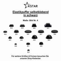 Elastikpuffer selbstklebend, Formen und Farbe wählbar