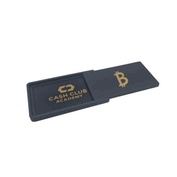Aufbewahrungsbox für Karten, Deckel Bitcoin Logo 1 Stück
