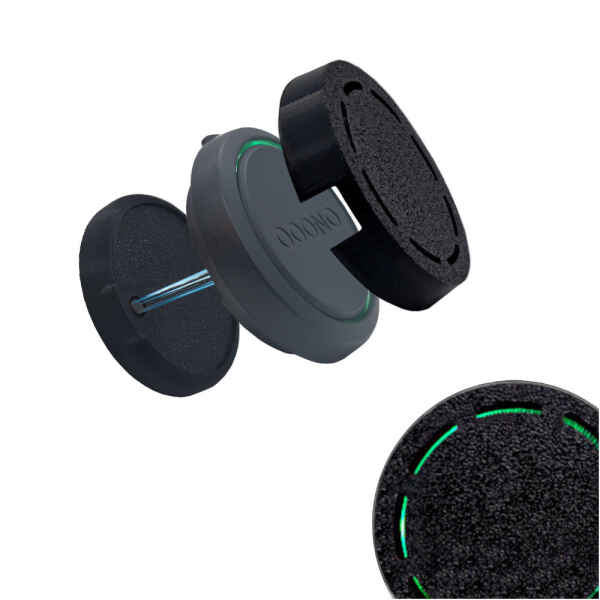 Set Magnetische Halterung + Abdeckung kompatibel für OOONO NO2 CO-Driver anbringbar mit Klebepad