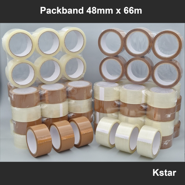 Packband 48mm x 66m in transparent