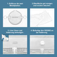 Halterung OOONO NO2 anbringbar mit Klebepad, magnetisch SM