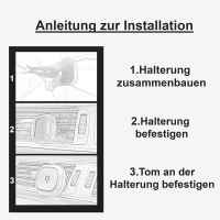 Magnetische Halterung anbringbar an Lüftungsgitter, passend für Tom Verkehrs-Assistent