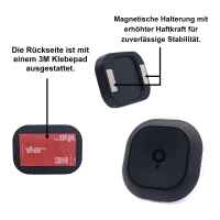 Magnetische Halterung anbringbar mit Klebepad, passend für Tom Verkehrs-Assistent