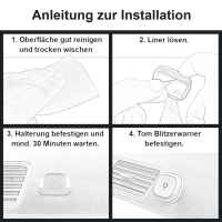 Magnetische Halterung anbringbar mit Klebepad, passend für Tom Verkehrs-Assistent
