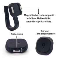 Magnetische Halterung & Abdeckung, anbringbar an Sonnenblende, passend für Tom Verkehrs-Assistent