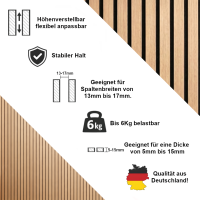 Akustikpaneele Halterung -  Rund Ø2,4cm x 2,6cm in schwarz,