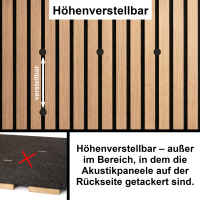 Akustikpaneele Halterung -  Rund Ø2,4cm x 2,6cm in schwarz,